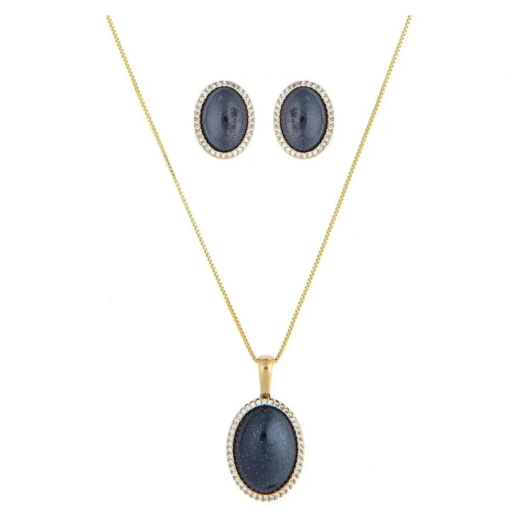 Комплект Possebon pearl blue aventurine S3527.23 B/G