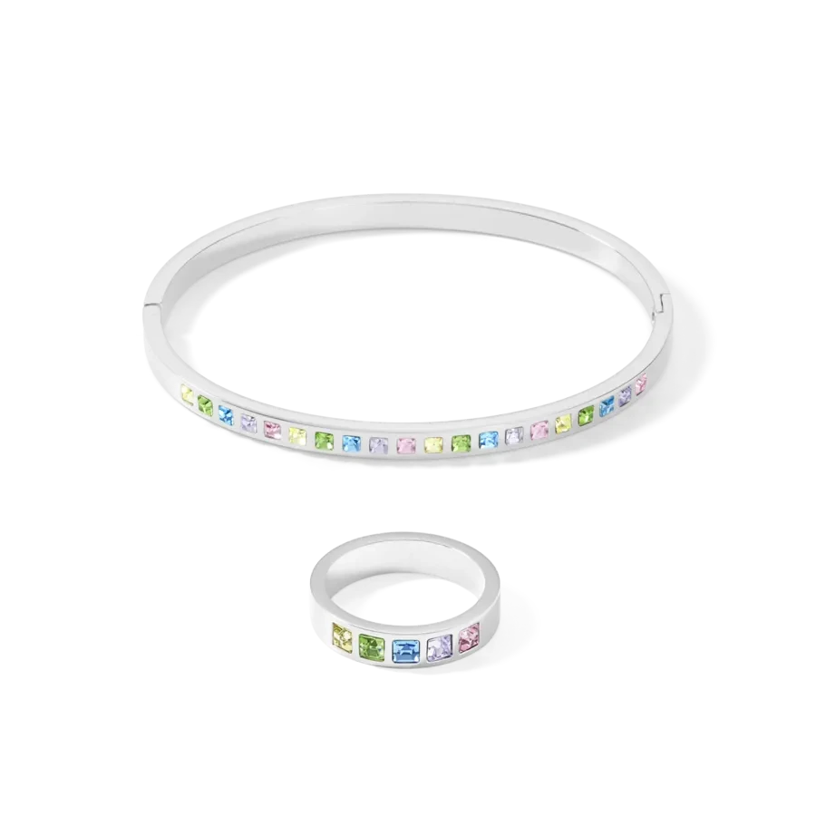 Браслет Coeur de Lion Multi-Pastel-Silver 0130/33-1580