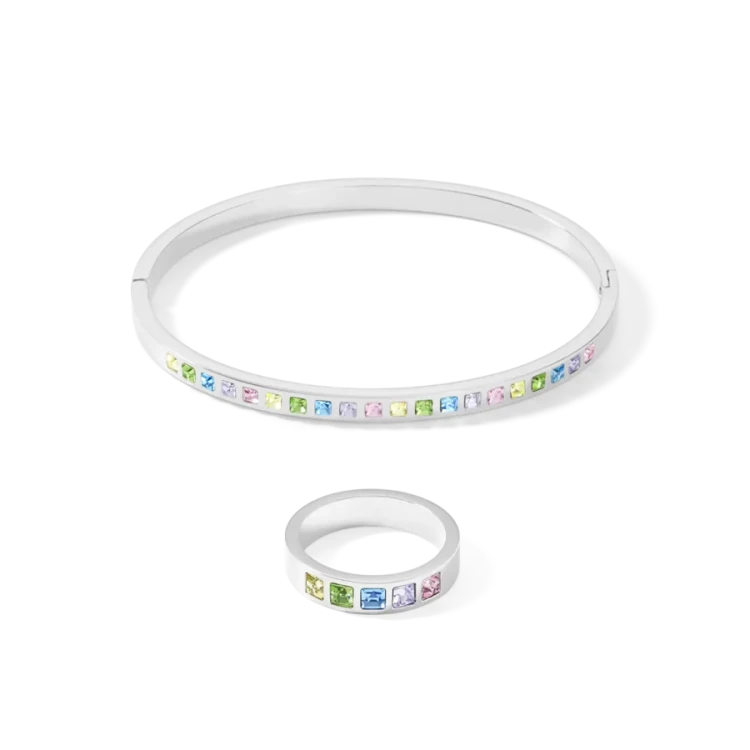 Браслет Coeur de Lion Multi-Pastel-Silver 0130/33-1580