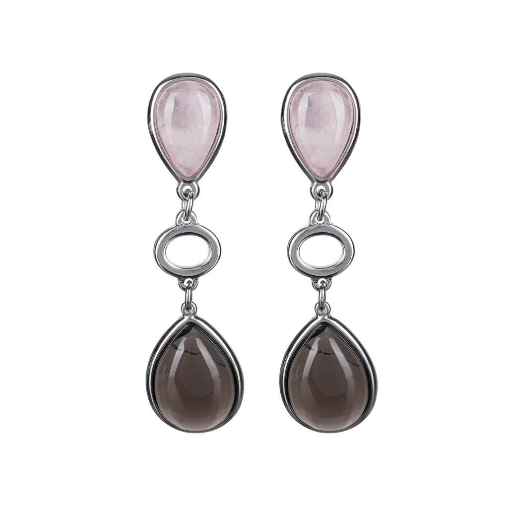 Серьги Possebon Q. Rose, Obs Fume A0585.7.11 S