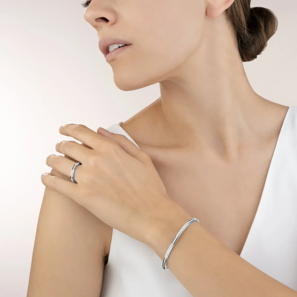 Кольцо Coeur de Lion Crystal-Silver 18 мм 0129/40-1817 56