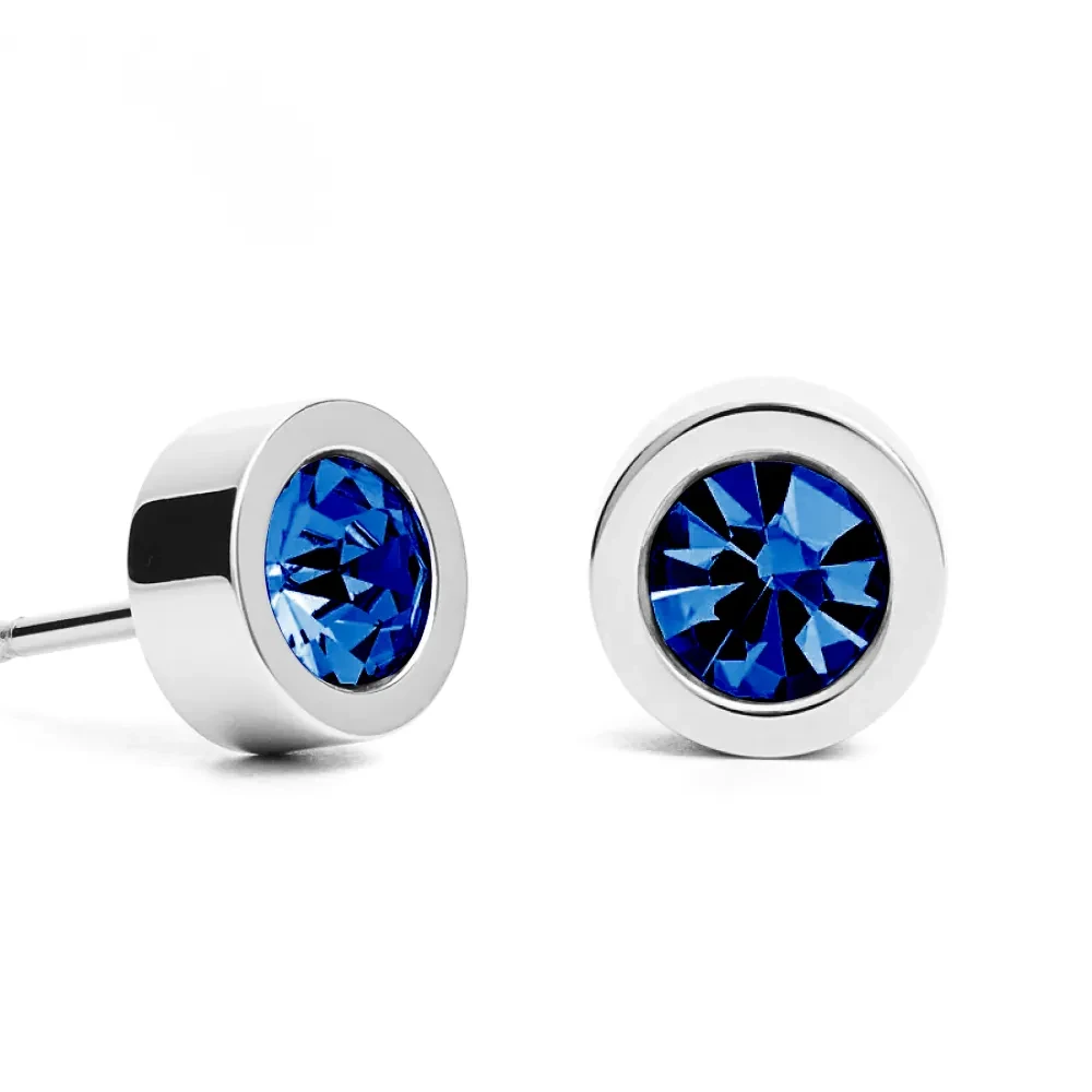 Пусеты Blue Topaz 5х2.5 SWE125 BT S