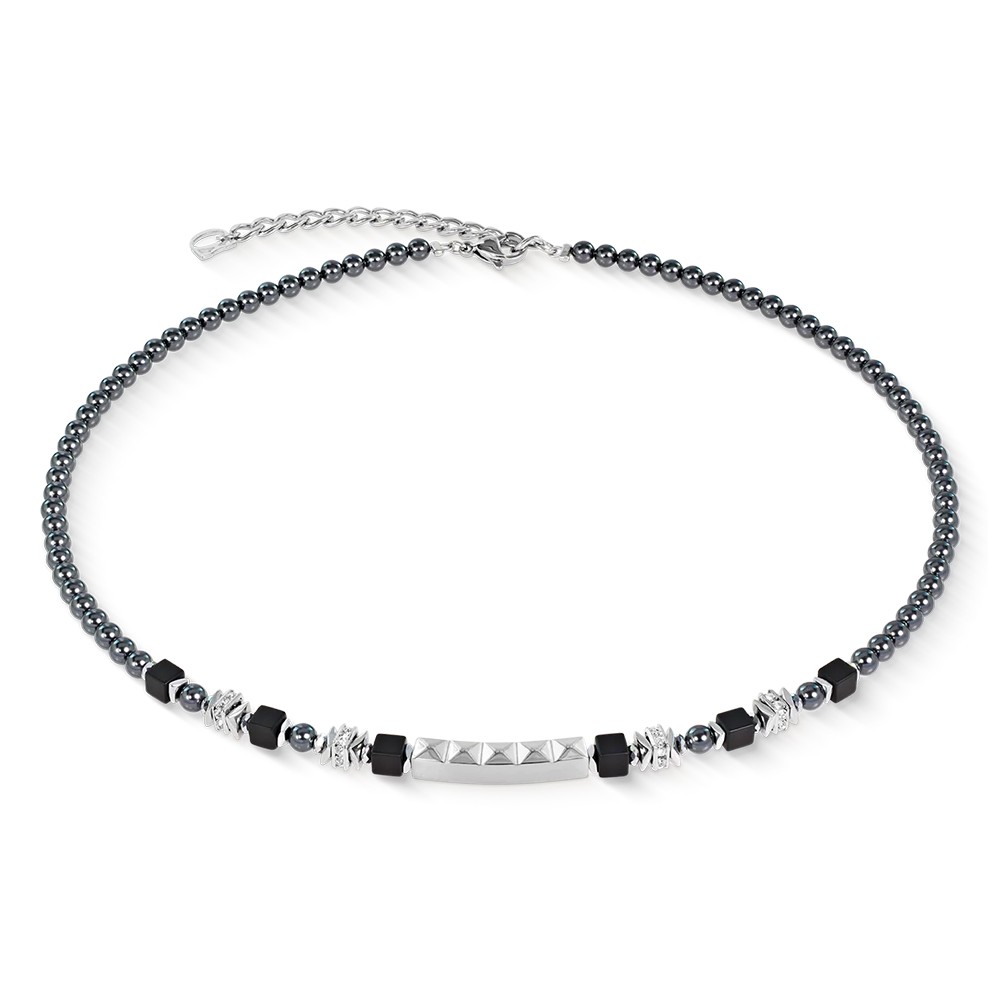 Колье Coeur de Lion Grey-Silver 2106/10-1217