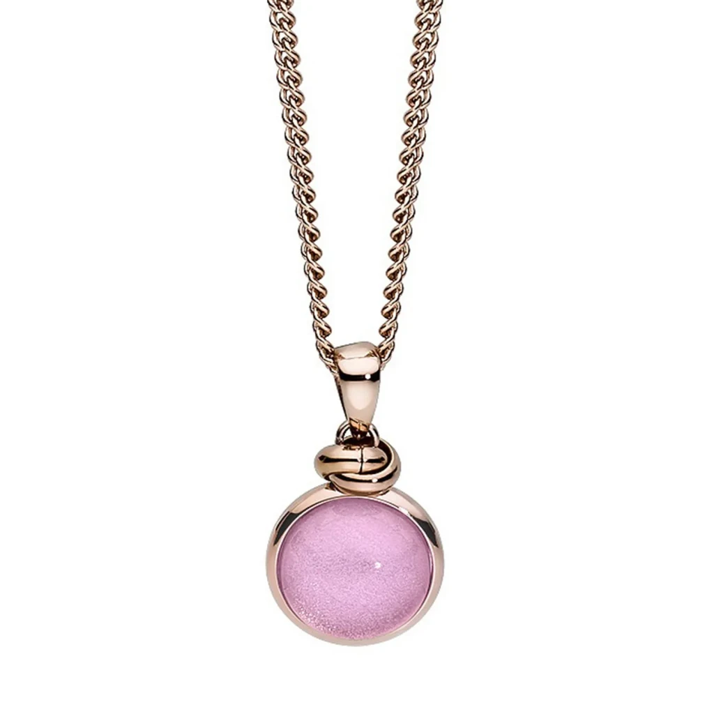 *Колье Qudo Caneva Big light pink *216502 R/RG