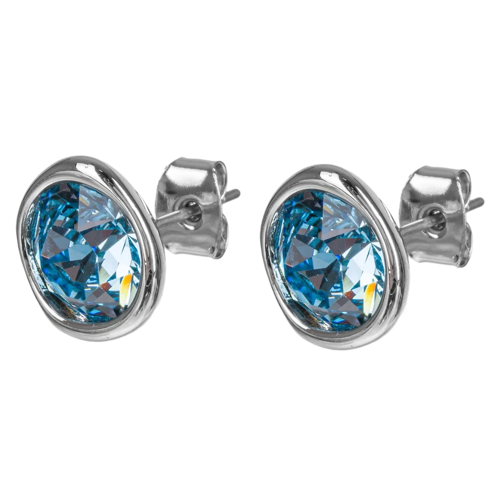 Fiore Luna Пусеты Aquamarine A1909.M22 BL/S