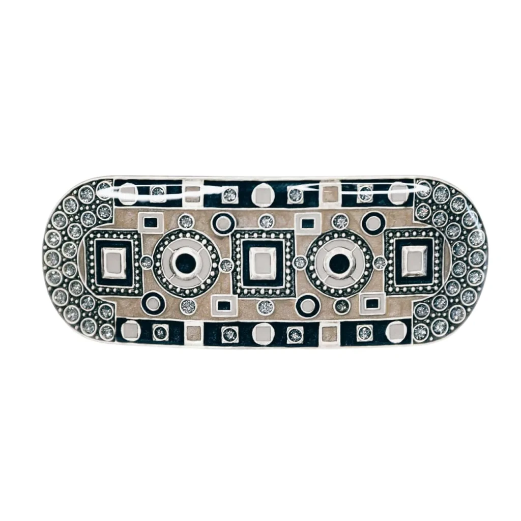 Заколка для волос Clara Bijoux Техно G73192 BW/S