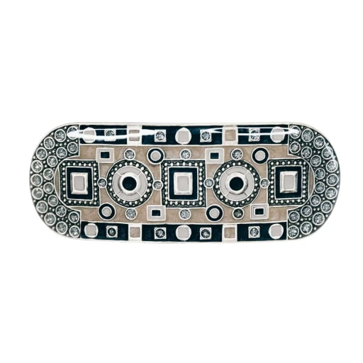 Заколка для волос Clara Bijoux Техно G73192 BW/S