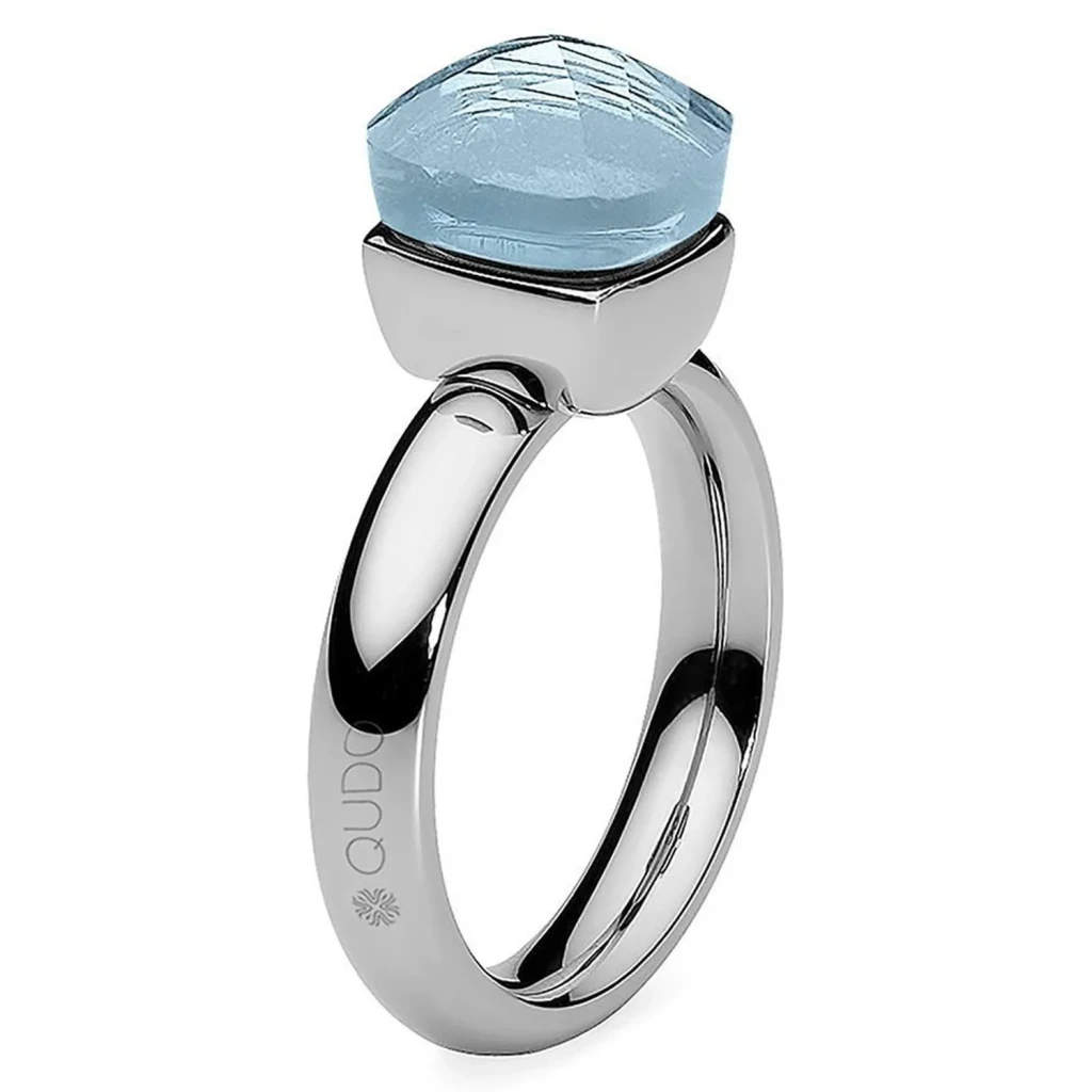 Кольцо Qudo Firenze light hellblau 17.2 мм 611221.1/17.2 BL/S