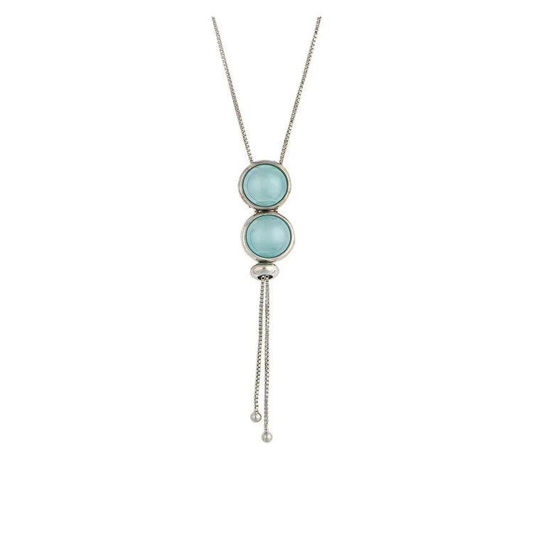 Колье Possebon pearl blue sky agate B1793.21 B/S