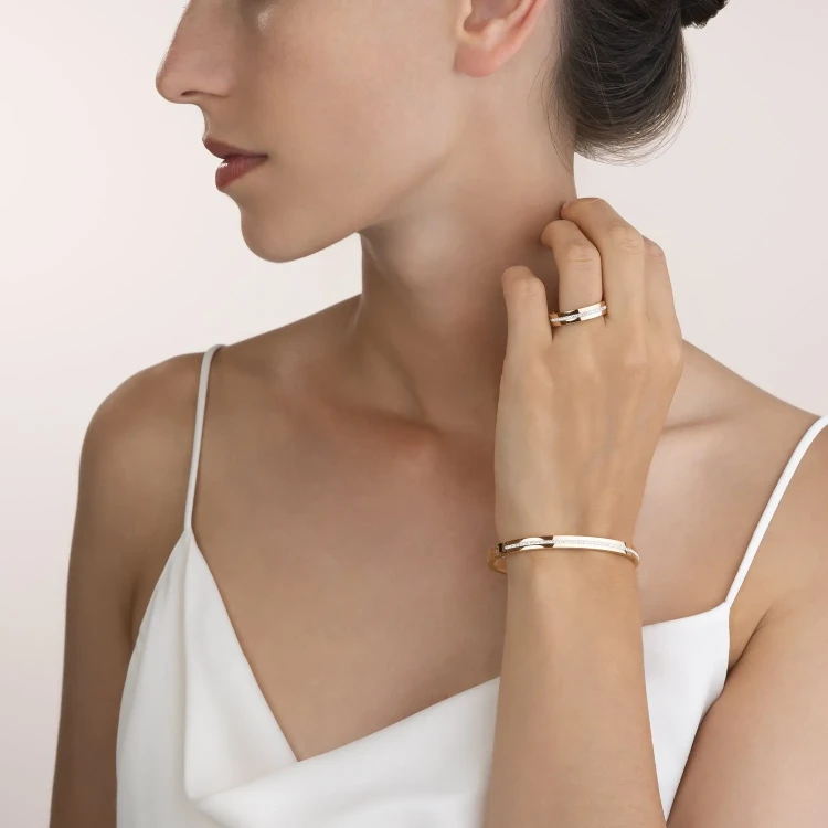 Кольцо Coeur de Lion Crystal-Rosegold 17.2 мм 0226/40-1800 54