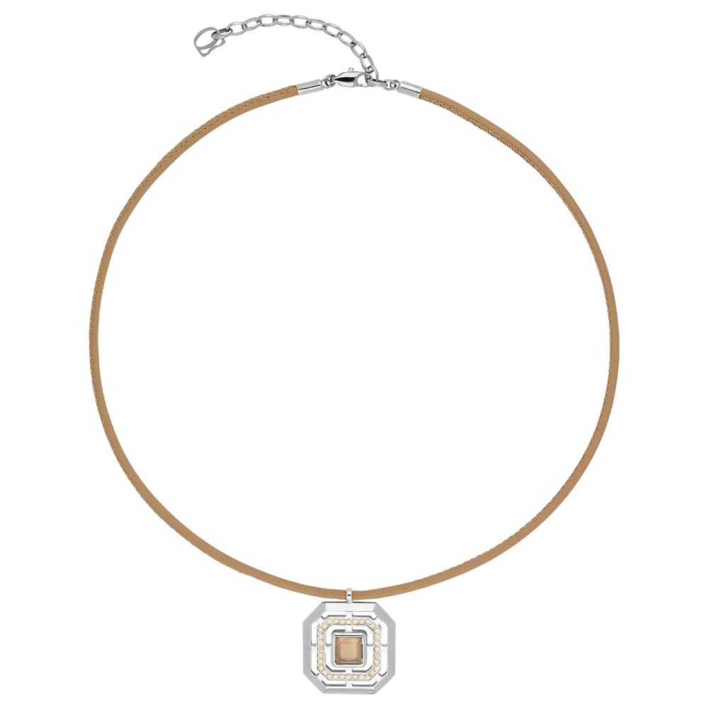 Колье Coeur de Lion Beige-Silver 2065/10-1017