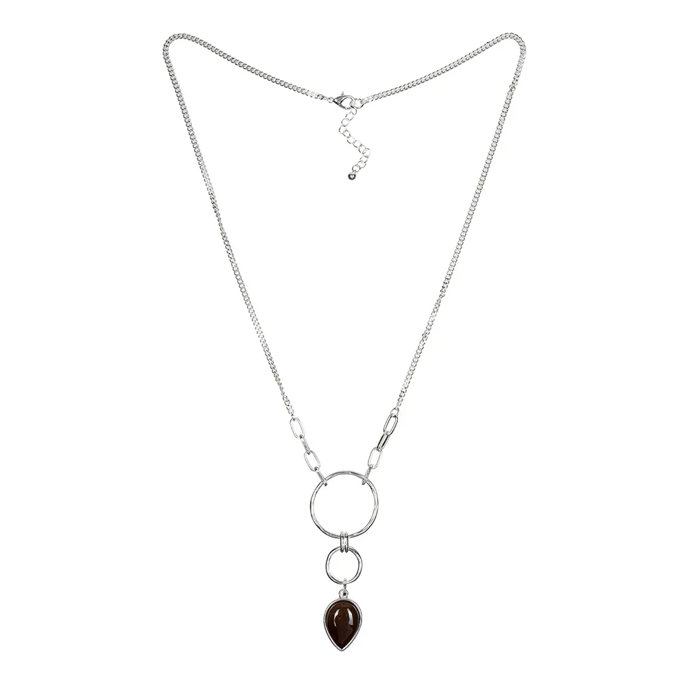 Колье Fiore Luna COFFE AGATE LN3171-3 BR/S