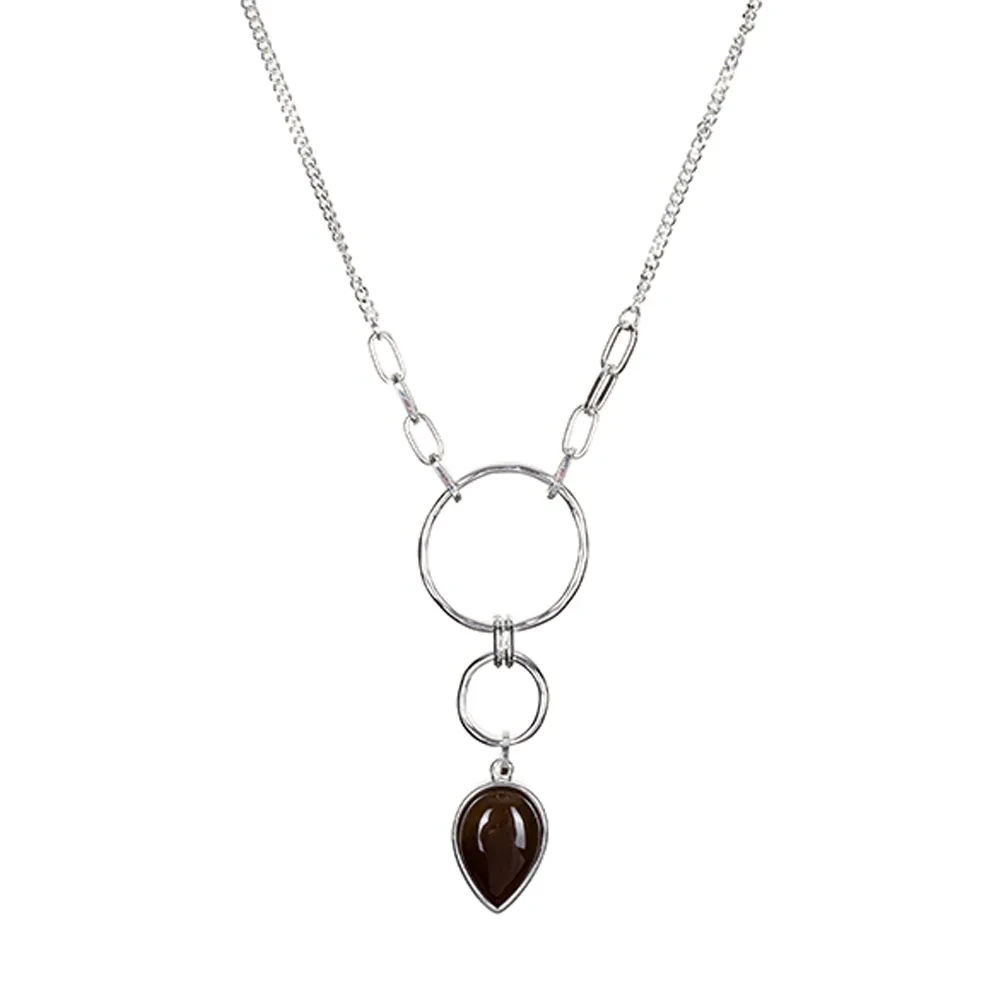 Колье Fiore Luna COFFE AGATE LN3171-3 BR/S