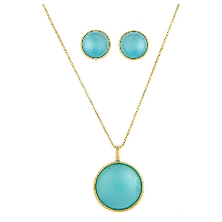 Комплект Possebon pearl blue sky agate S1565.21 B/G