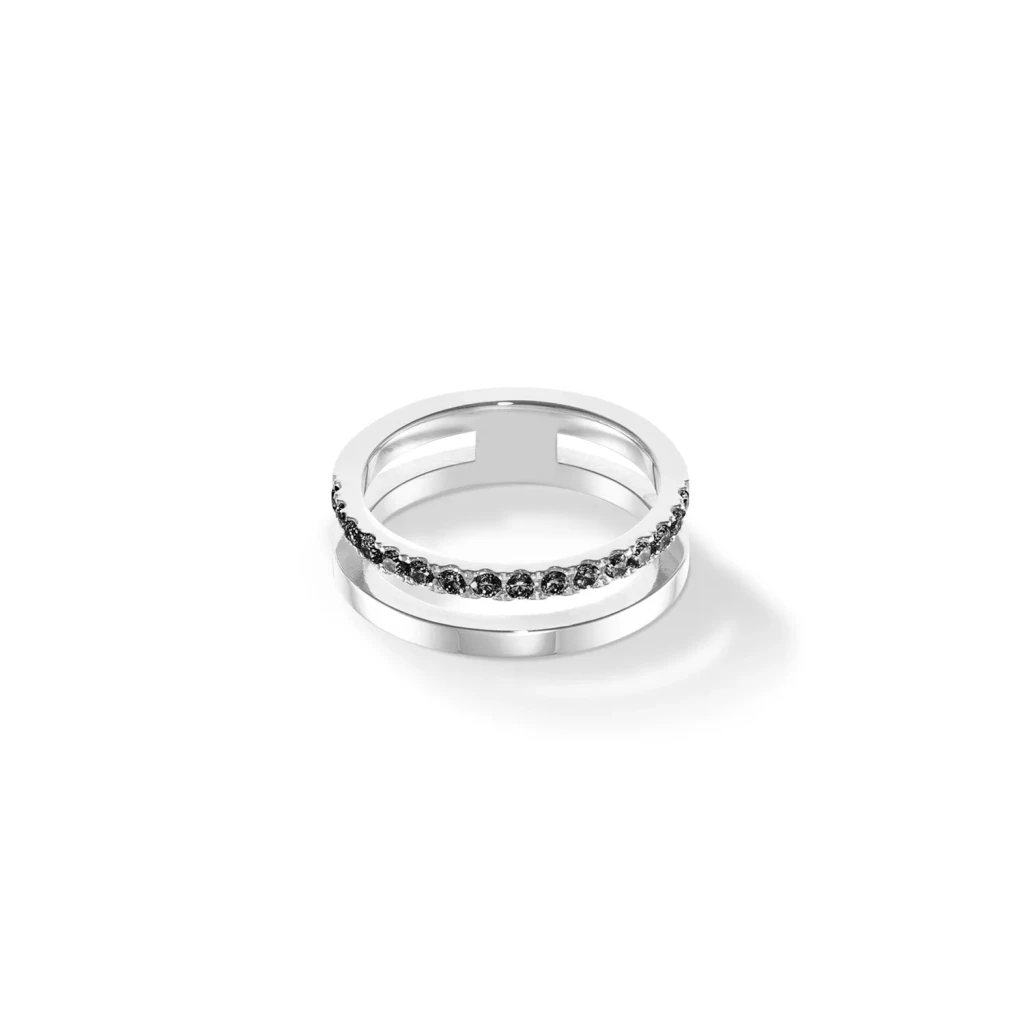 Кольцо Coeur de Lion Black-Silver 0136/40-1317 60