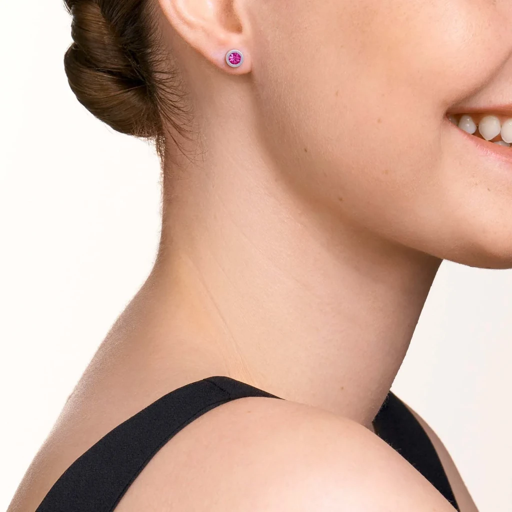 Серьги Coeur de Lion Silver Pink 0228/21-0417