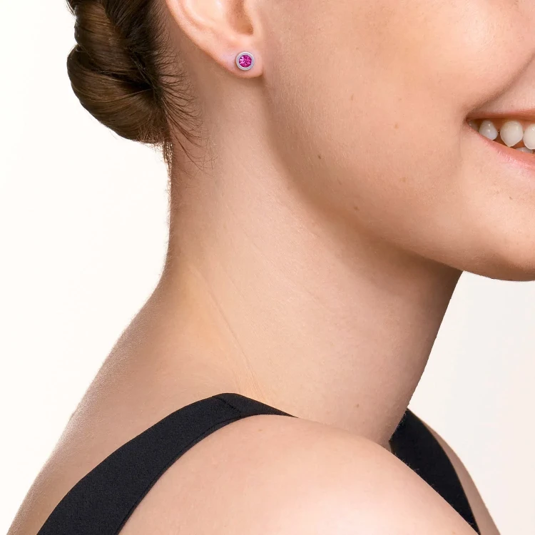 Серьги Coeur de Lion Silver Pink 0228/21-0417