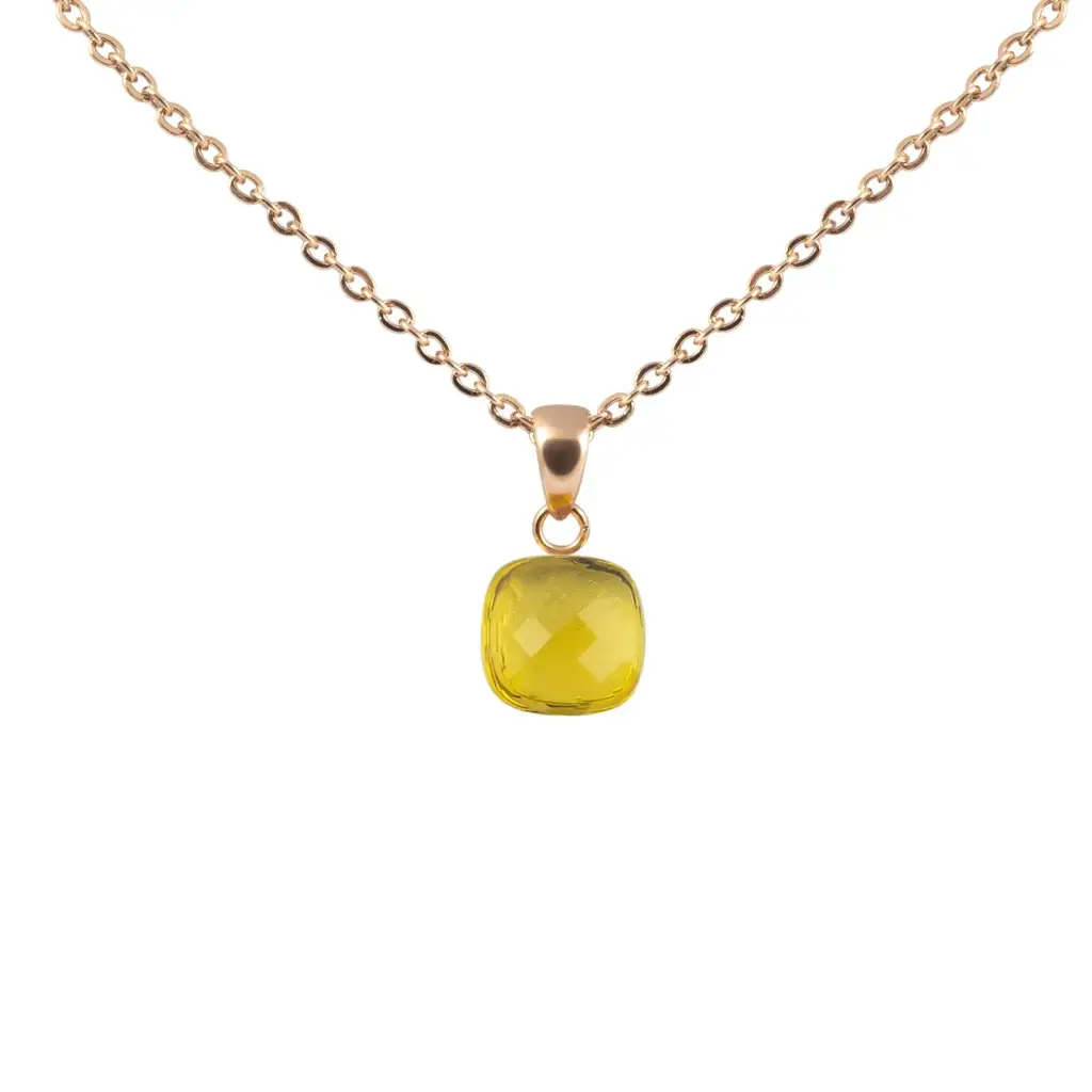 Колье Qudo Firenze light topaz 400329.1 BR/RG