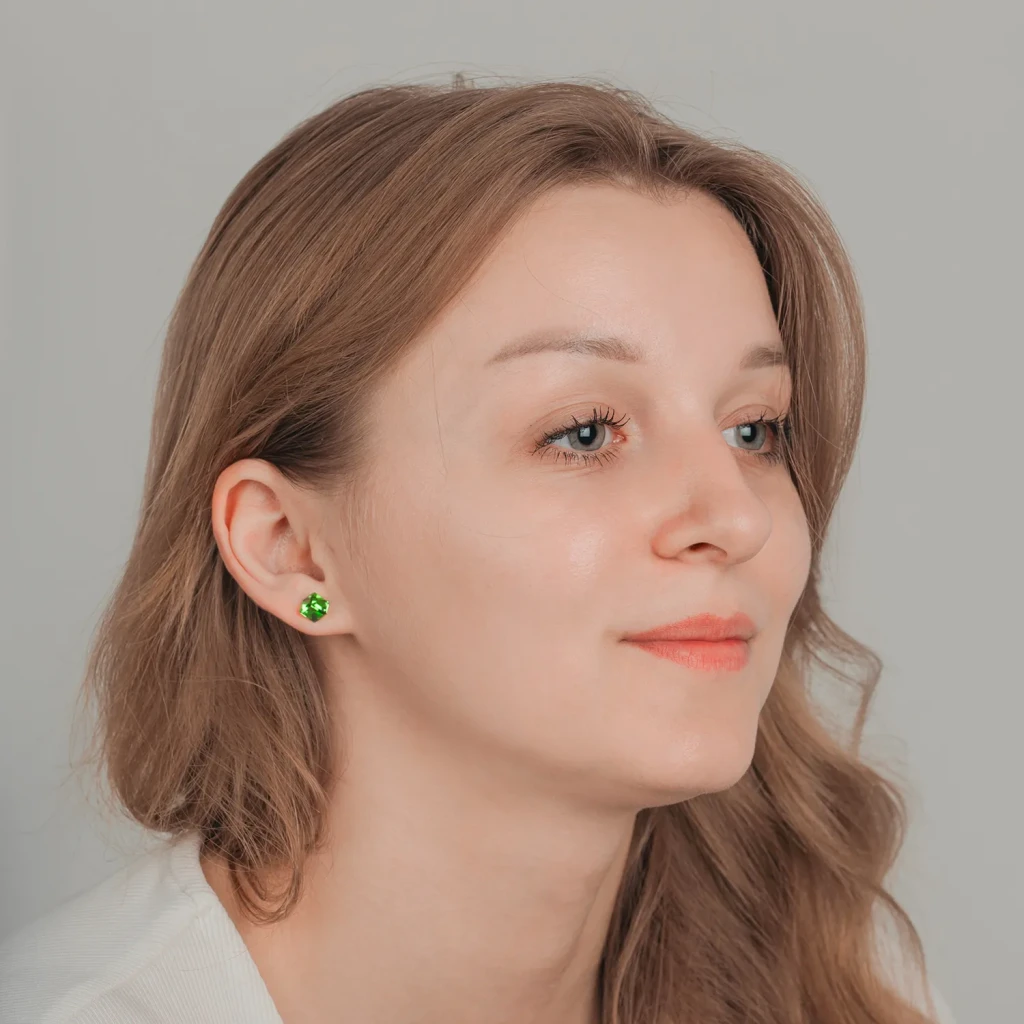 Fiore Luna Пусеты Peridot SWE2127/2 PE S