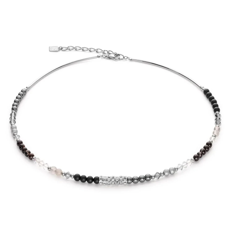 Колье Coeur de Lion Black-Grey 6020/10-1312