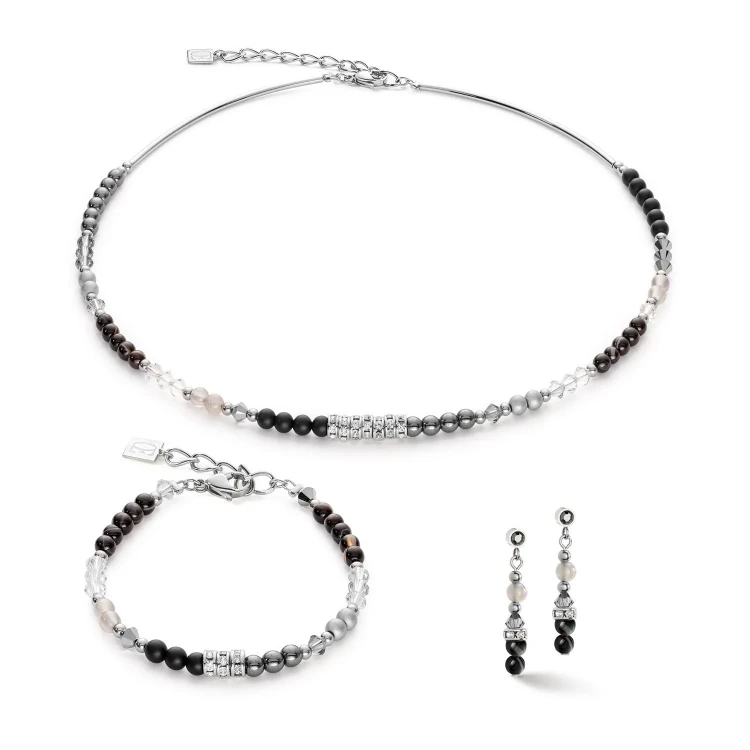 Колье Coeur de Lion Black-Grey 6020/10-1312