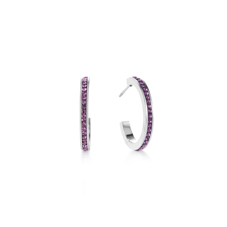 Серьги Coeur de Lion Amethyst-Silver 0139/21-0843