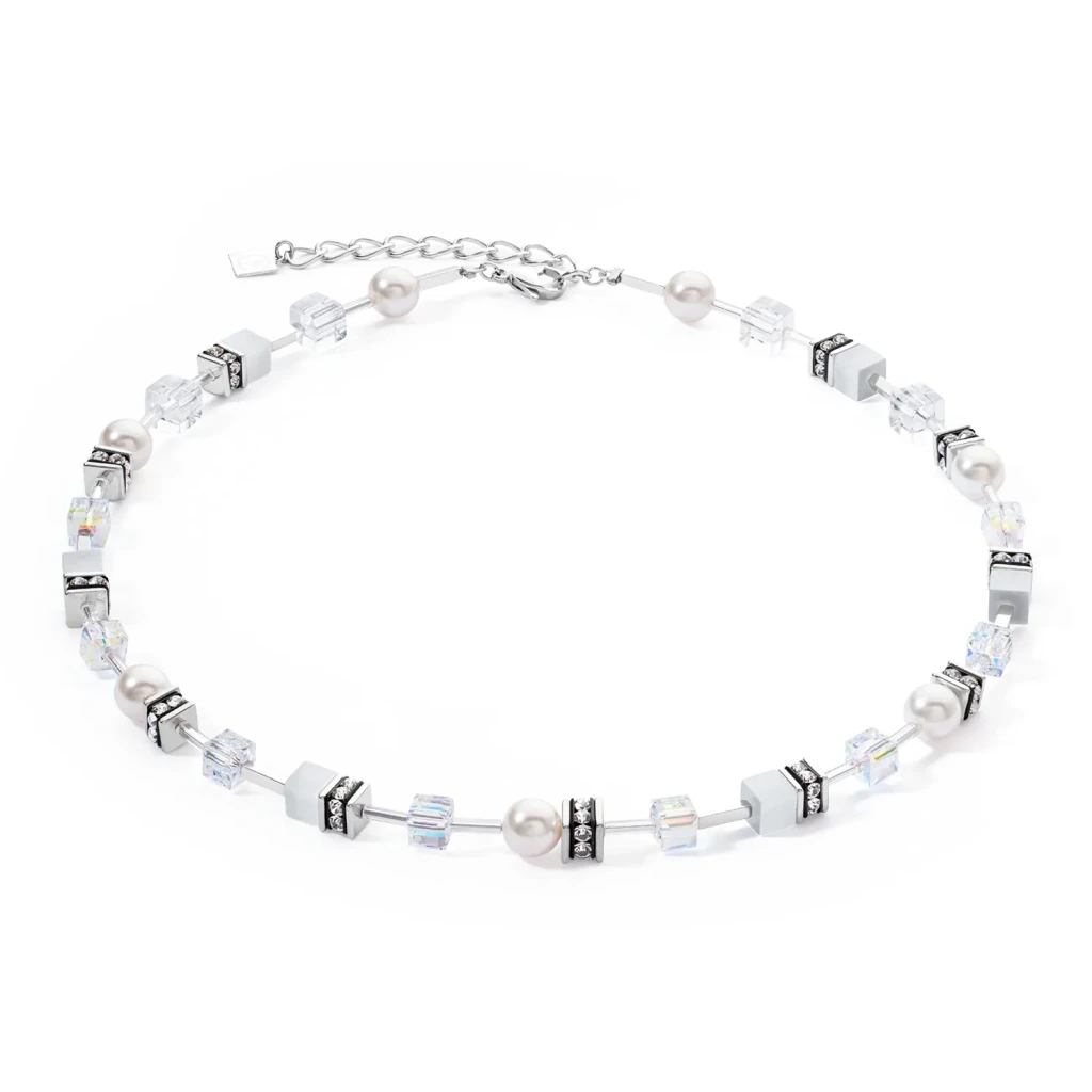 Колье Coeur de Lion White-Silver 4081/10-1417