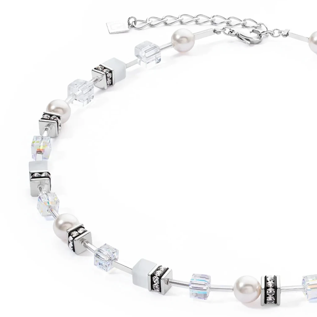Колье Coeur de Lion White-Silver 4081/10-1417
