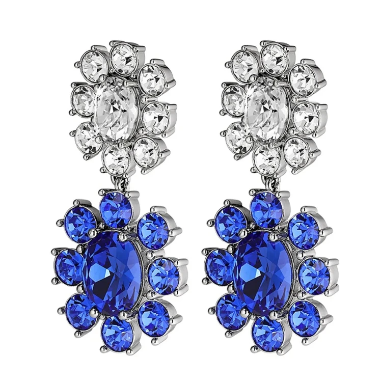 Серьги Dyrberg Kern LINA SS SAPPHIRE/CRYSTAL 440061