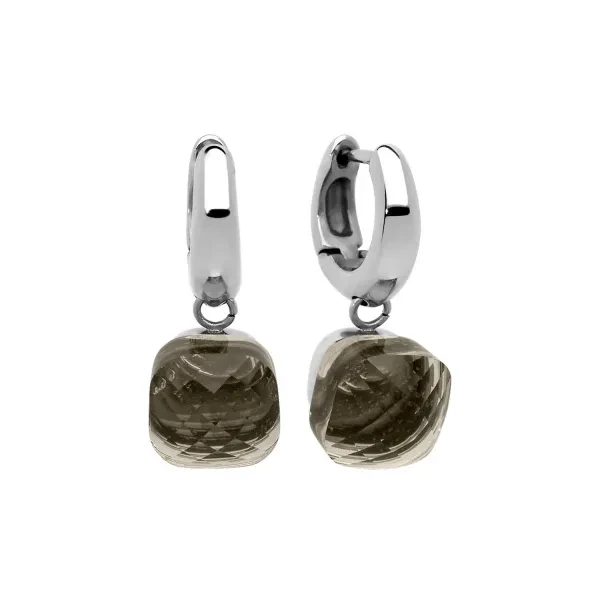 Серьги Qudo Firenze smoky quartz 300027 BW/S