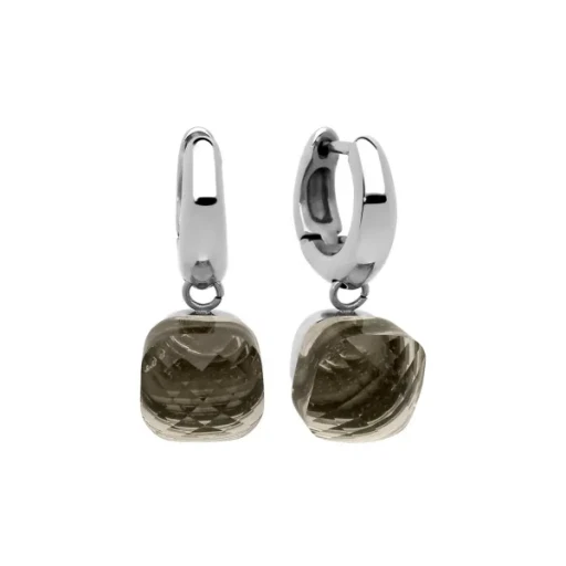 Серьги Qudo Firenze smoky quartz 300027 BW/S