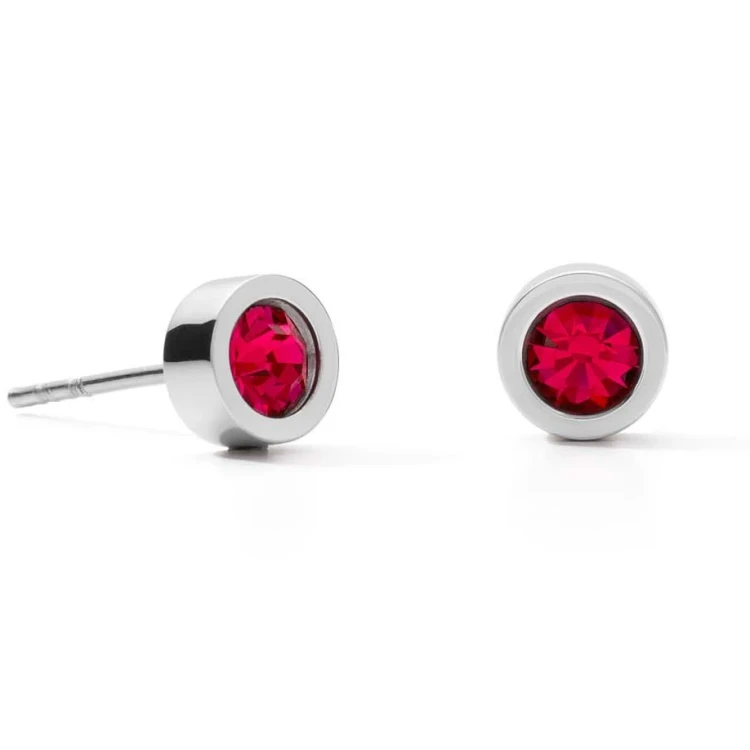 Серьги Coeur de Lion Silver Red 0228/21-0317