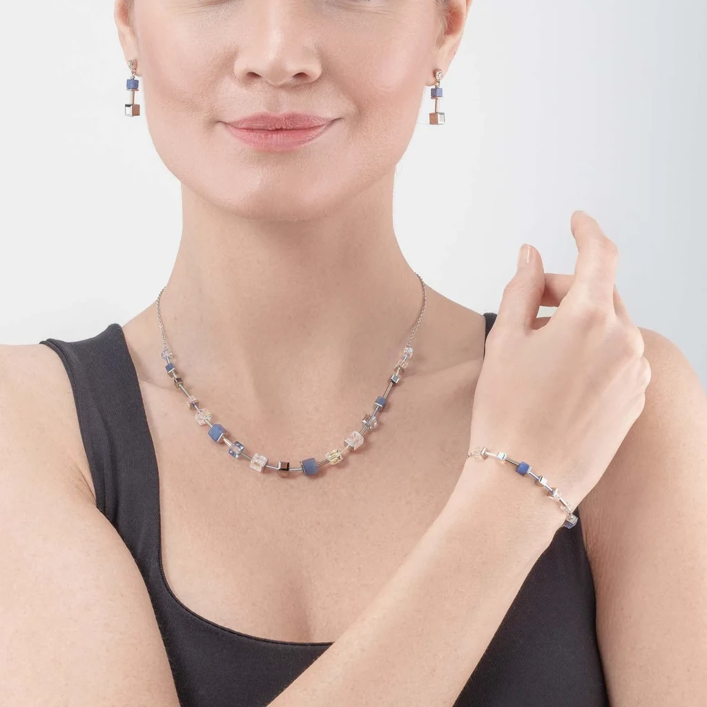 Колье Coeur de Lion Silver-blue 5074/10-0700