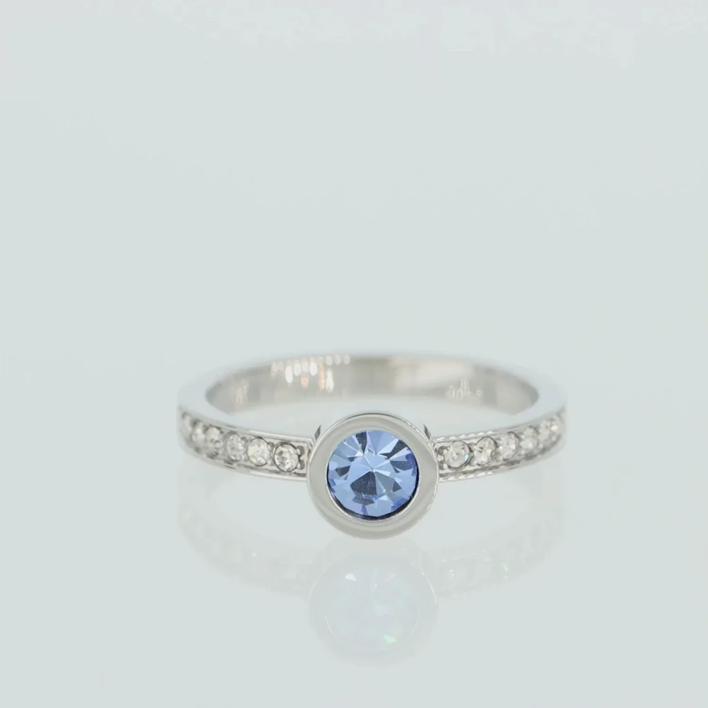 Кольцо Coeur de Lion Light Blue-Silver 18.5 мм 0228/40-0741 58