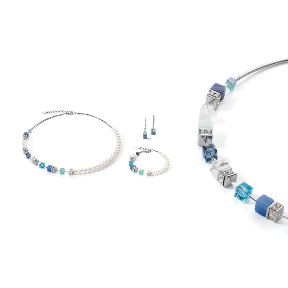 Колье Coeur de Lion  Blue-aqua 5086/10-0737