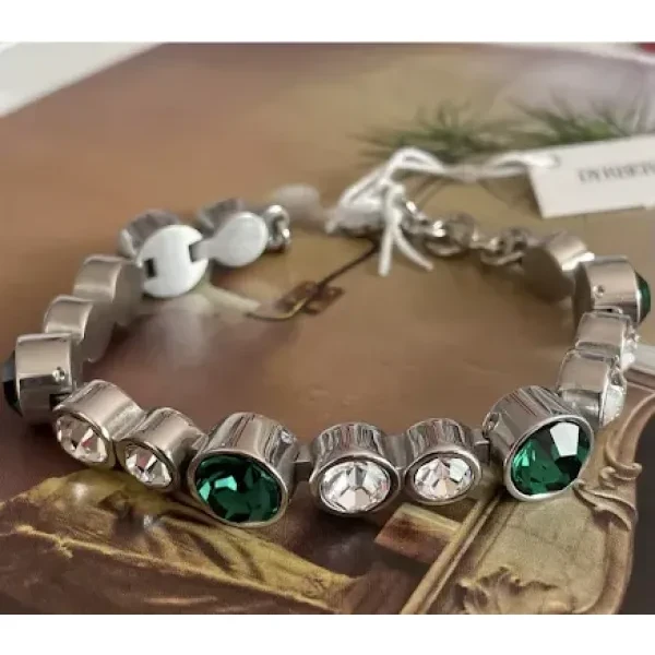 Браслет Dyrberg Kern CALICE SS EMERALD GREEN / CRYSTAL 430168