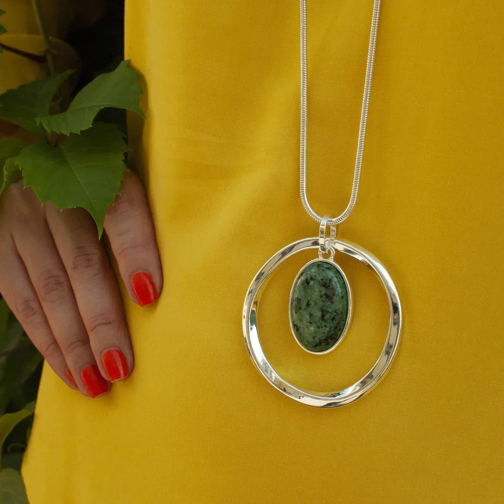 Колье Fiore Luna SERPENTINE STONE LN5134 G/S