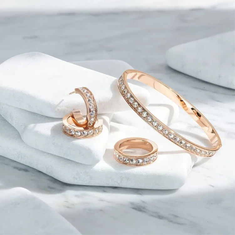Браслет Coeur de Lion Crystal-Rose Gold 0127/33-1822