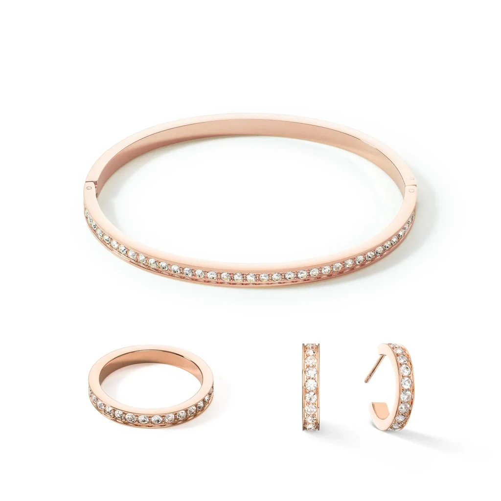 Браслет Coeur de Lion Crystal-Rose Gold 0127/33-1822