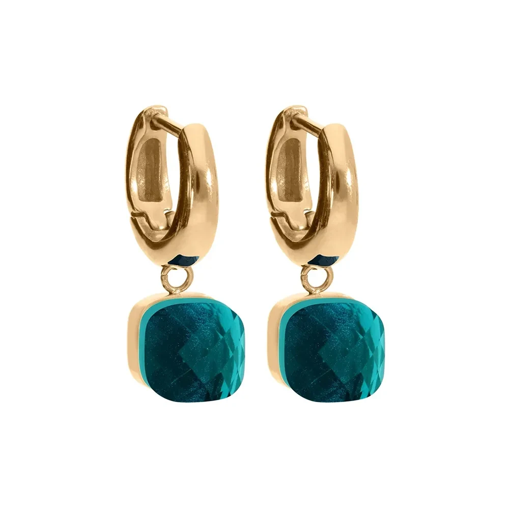 Серьги Qudo FIRENZE (G) Blue Zircon 107001/20-4601