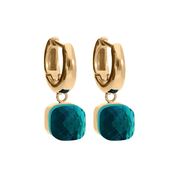 Серьги Qudo FIRENZE (G) Blue Zircon 107001/20-4601