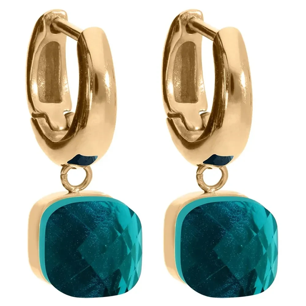 Серьги Qudo FIRENZE (G) Blue Zircon 107001/20-4601