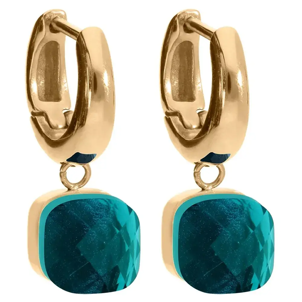 Серьги Qudo FIRENZE (G) Blue Zircon 107001/20-4601