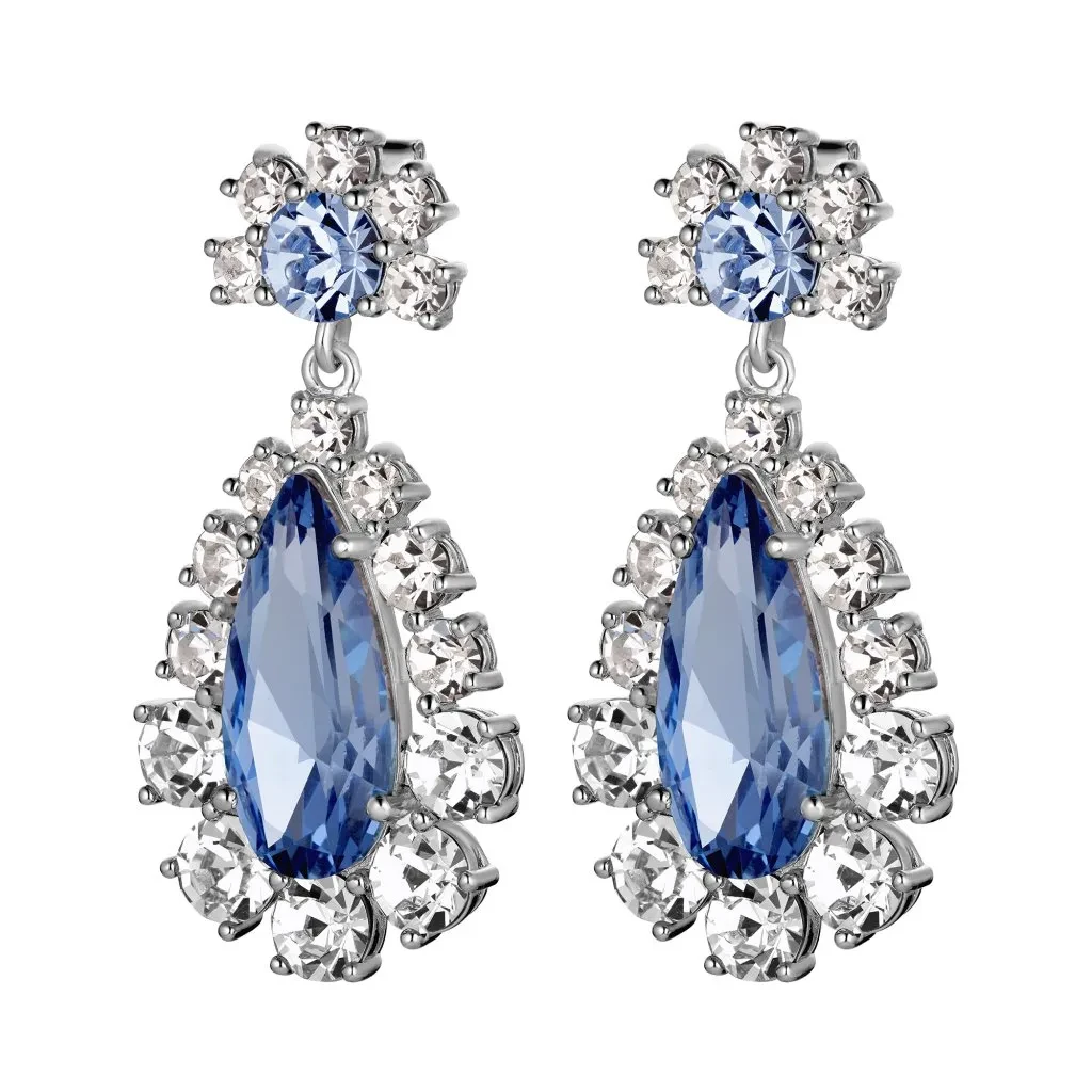 Серьги Dyrberg Kern LUCIA SS LIGHT BLUE / CRYSTAL 420035 BW/BL/S