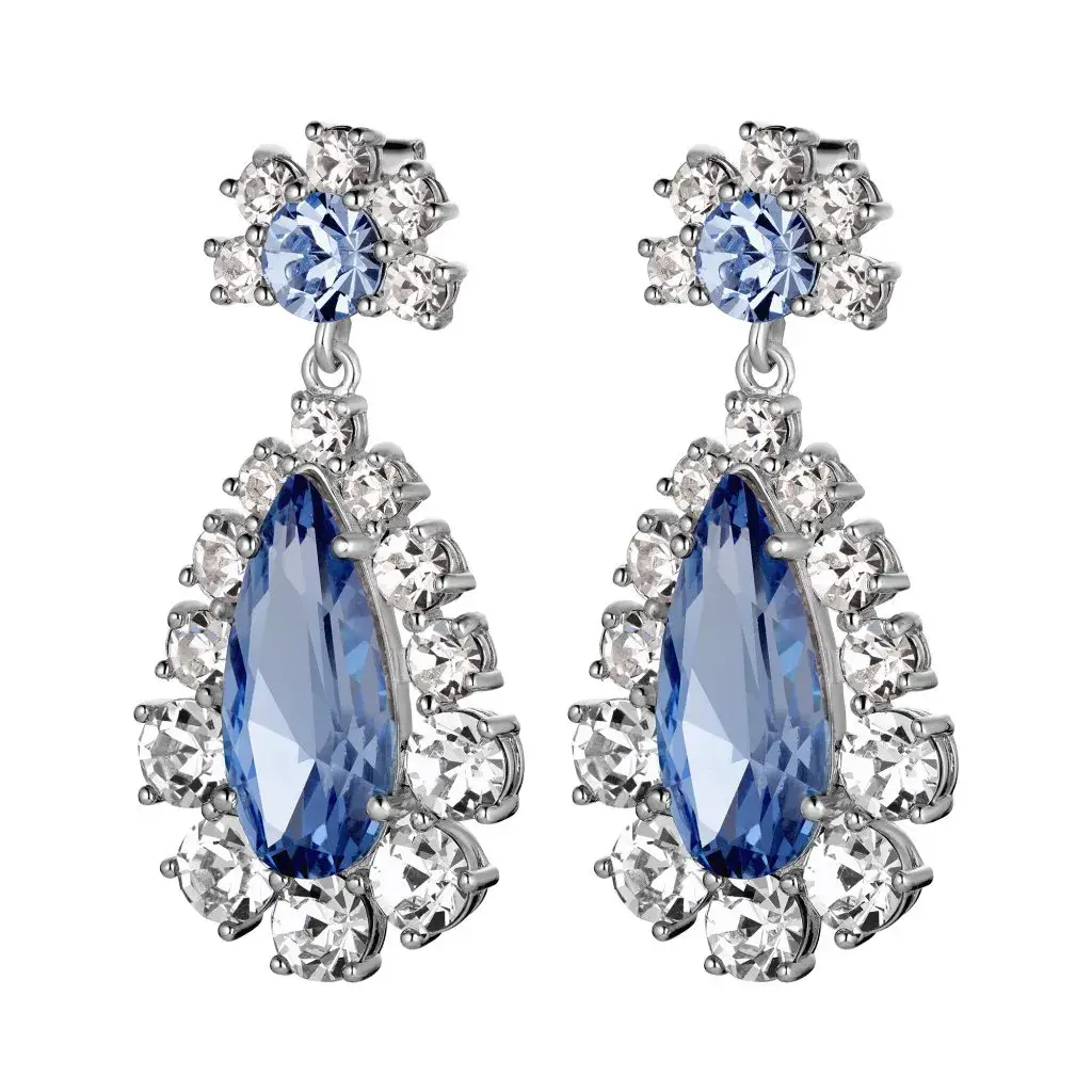 Серьги Dyrberg Kern LUCIA SS LIGHT BLUE / CRYSTAL 420035 BW/BL/S
