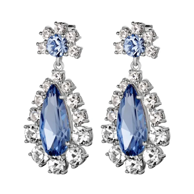 Серьги Dyrberg Kern LUCIA SS LIGHT BLUE / CRYSTAL 420035 BW/BL/S
