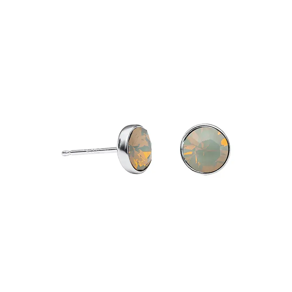Пусеты Light Grey Opal Fiore Luna SWE297 LGO S