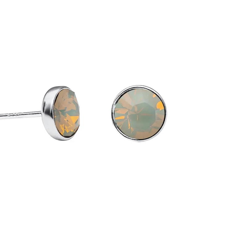 Пусеты Light Grey Opal Fiore Luna SWE297 LGO S