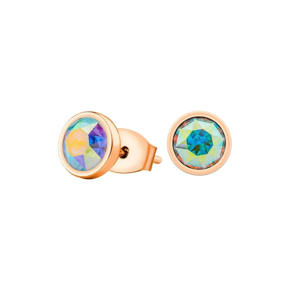 Fiore Luna Пусеты Crystal AB SWE297 CAB RG