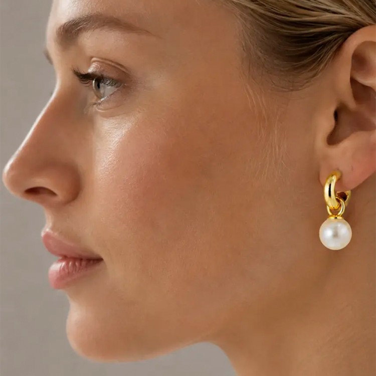 Серьги Dyrberg Kern LONA SG WHITE PEARL 490118